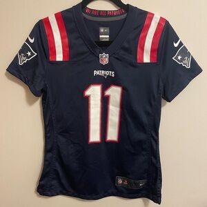 NIKE-Youth, Edelman, Navy ,New England Patriots Game Retired Player Jersey